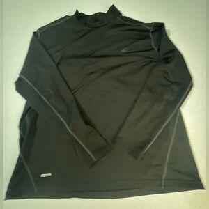 Starter Black Mock Turtleneck Athletic Long Sleeve Top | XL
